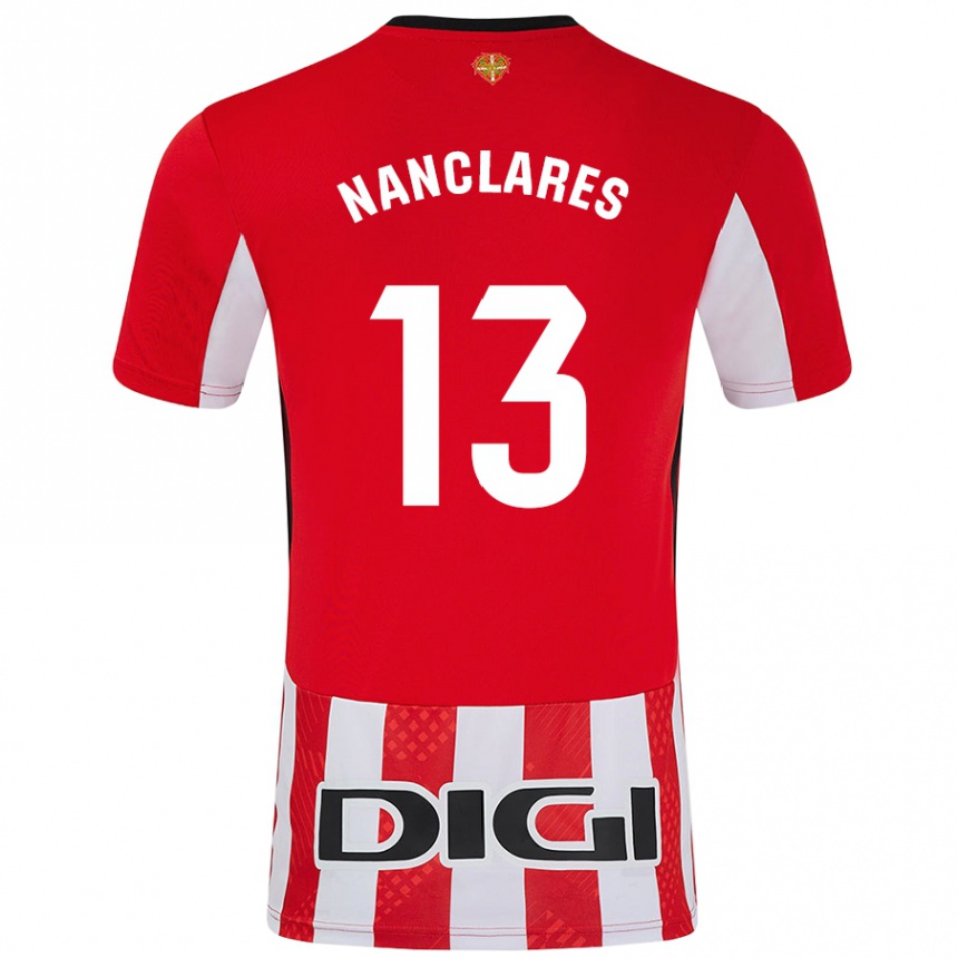 Hombre Fútbol Camiseta Adriana Nanclares #13 Rojo Blanco 1ª Equipación 2024/25 México