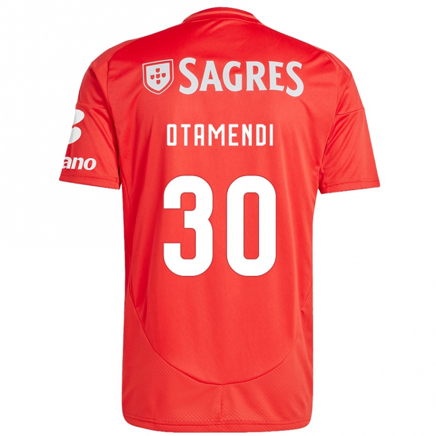 Hombre Fútbol Camiseta Nicolas Otamendi #30 Rojo Blanco 1ª Equipación 2024/25 México