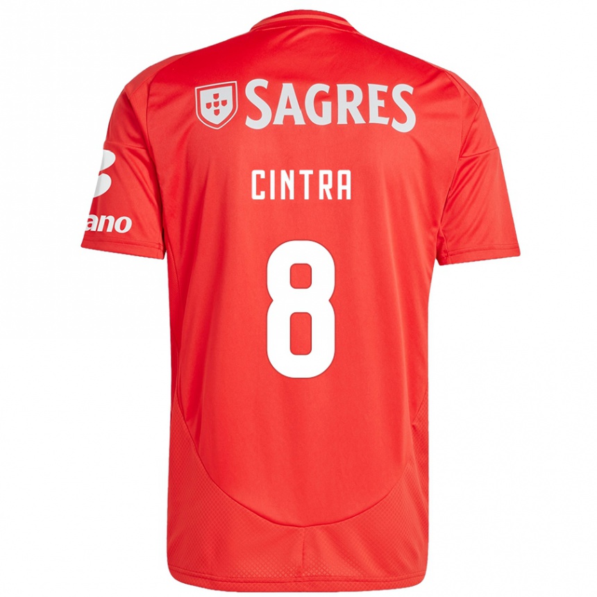 Hombre Fútbol Camiseta Marta Cintra #8 Rojo Blanco 1ª Equipación 2024/25 México