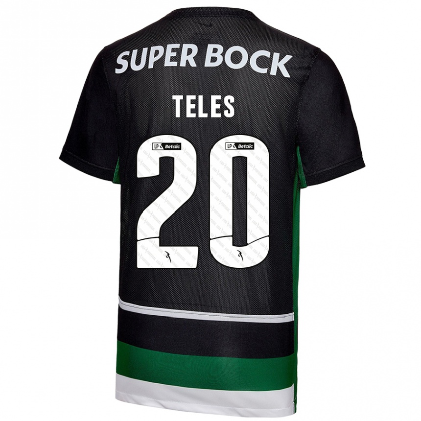 Hombre Fútbol Camiseta Ana Isabel Teles #20 Negro Blanco Verde 1ª Equipación 2024/25 México