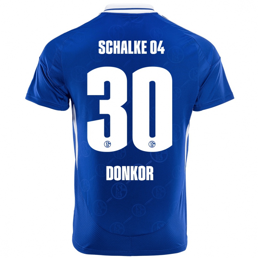 Hombre Fútbol Camiseta Anton Donkor #30 Azul Real 1ª Equipación 2024/25 México