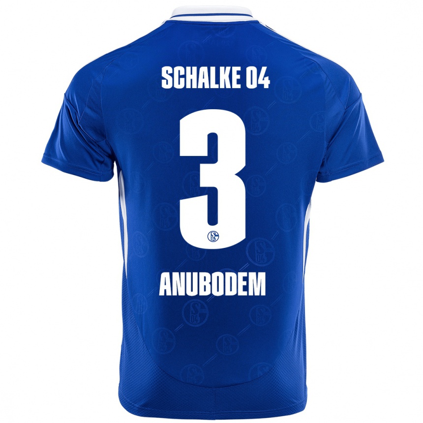 Hombre Fútbol Camiseta Ngufor Anubodem #3 Azul Real 1ª Equipación 2024/25 México