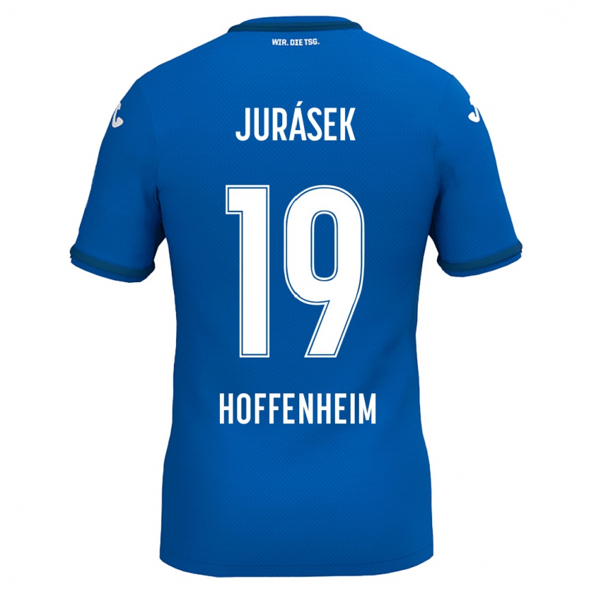 Hombre Fútbol Camiseta David Jurásek #19 Azul Real 1ª Equipación 2024/25 México