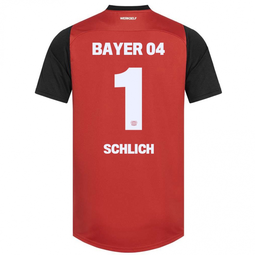 Hombre Fútbol Camiseta Jesper Schlich #1 Rojo Negro 1ª Equipación 2024/25 México