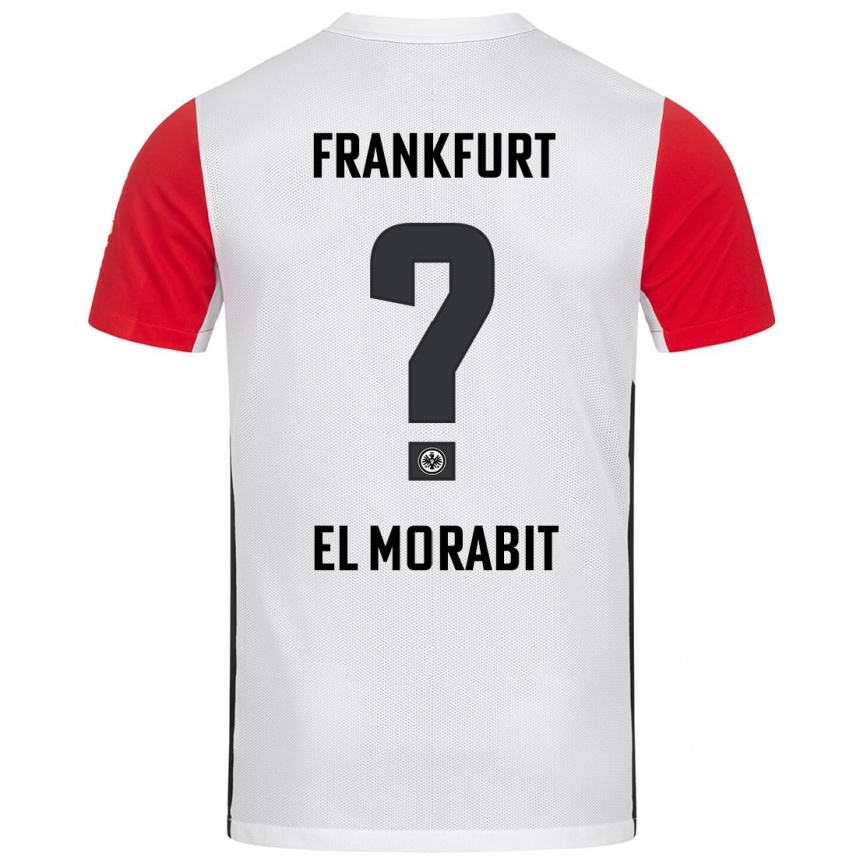 Hombre Fútbol Camiseta Anas El Morabit #0 Blanco Rojo 1ª Equipación 2024/25 México