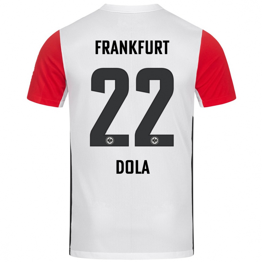 Hombre Fútbol Camiseta Igor Dola #22 Blanco Rojo 1ª Equipación 2024/25 México