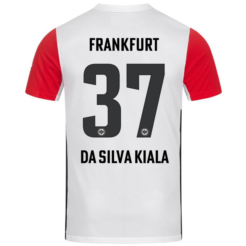 Hombre Fútbol Camiseta Joel Da Silva Kiala #37 Blanco Rojo 1ª Equipación 2024/25 México