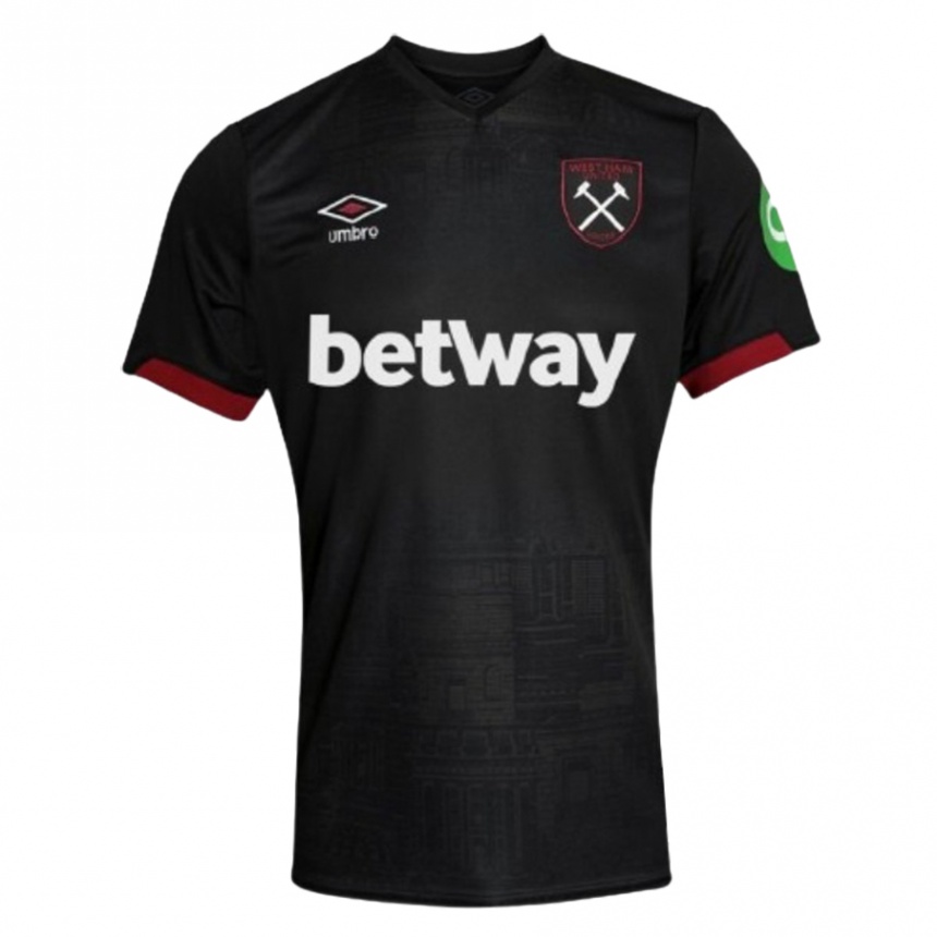 Hombre Fútbol Camiseta Aaron Wan-Bissaka #29 Negro Blanco 2ª Equipación 2024/25 México