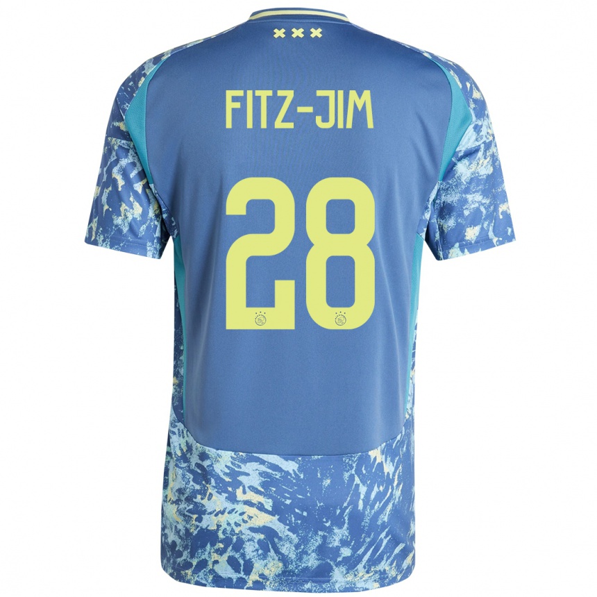 Hombre Fútbol Camiseta Kian Fitz-Jim #28 Gris Azul Amarillo 2ª Equipación 2024/25 México