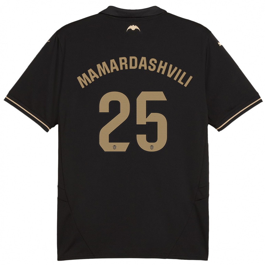 Hombre Fútbol Camiseta Giorgi Mamardashvili #25 Negro 2ª Equipación 2024/25 México