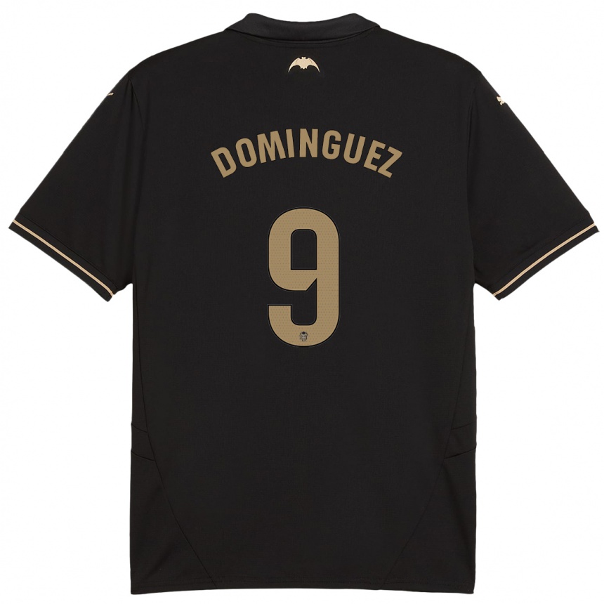 Hombre Fútbol Camiseta Mario Dominguez #9 Negro 2ª Equipación 2024/25 México