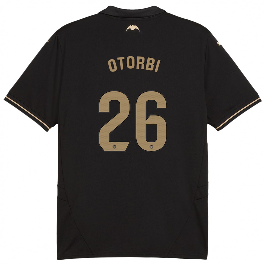 Hombre Fútbol Camiseta David Otorbi #26 Negro 2ª Equipación 2024/25 México