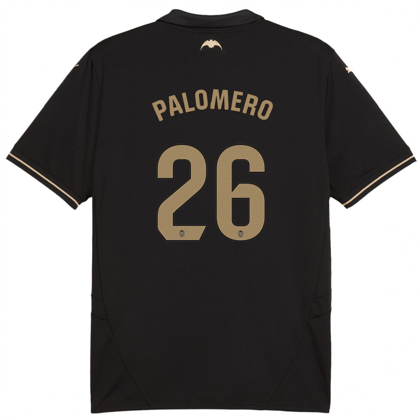 Hombre Fútbol Camiseta Marc Palomero #26 Negro 2ª Equipación 2024/25 México