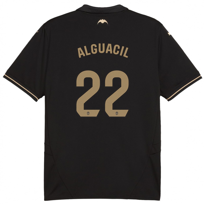 Hombre Fútbol Camiseta Ainhoa Alguacil #22 Negro 2ª Equipación 2024/25 México