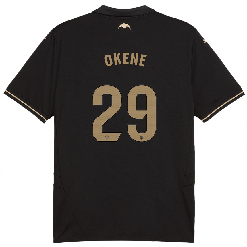 Hombre Fútbol Camiseta Andrea Okene #29 Negro 2ª Equipación 2024/25 México