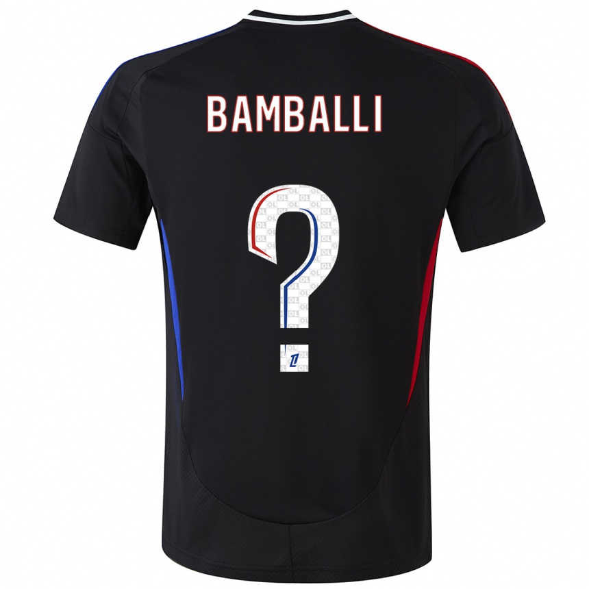 Hombre Fútbol Camiseta Léo Bamballi #0 Negro 2ª Equipación 2024/25 México