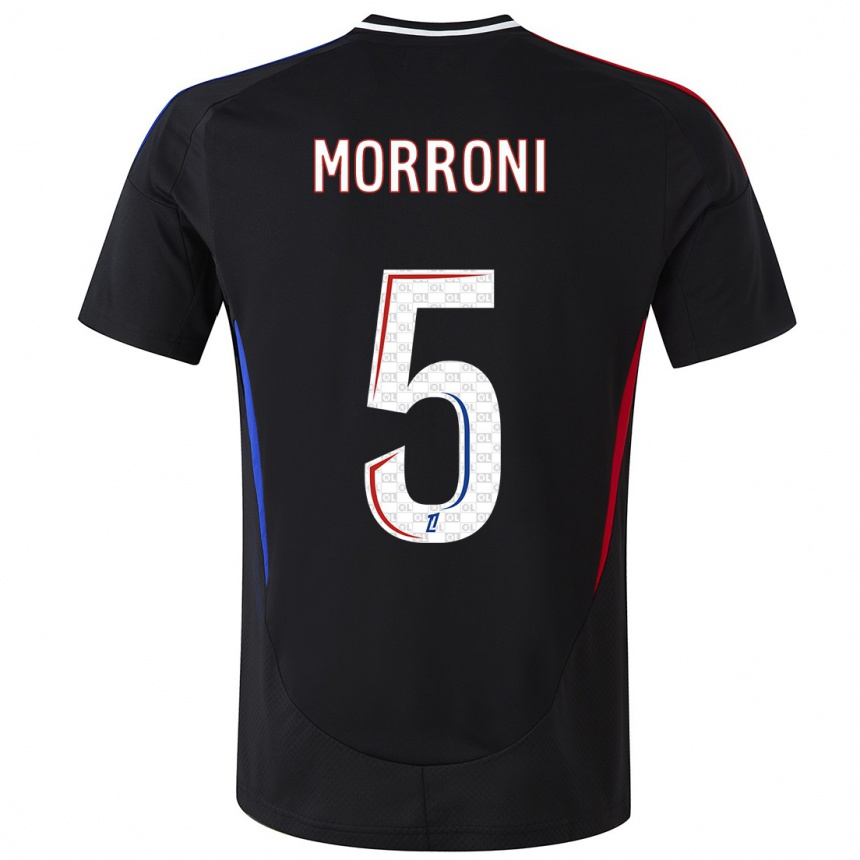 Hombre Fútbol Camiseta Perle Morroni #5 Negro 2ª Equipación 2024/25 México