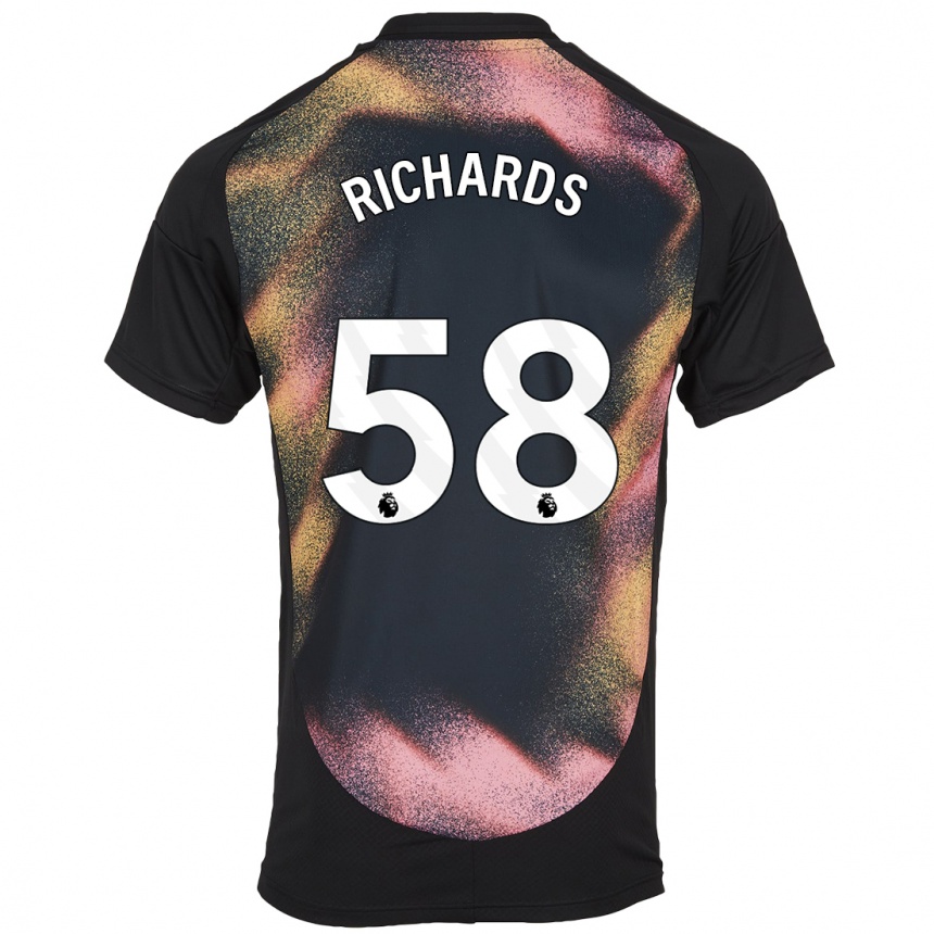 Hombre Fútbol Camiseta Amani Richards #58 Negro Blanco 2ª Equipación 2024/25 México