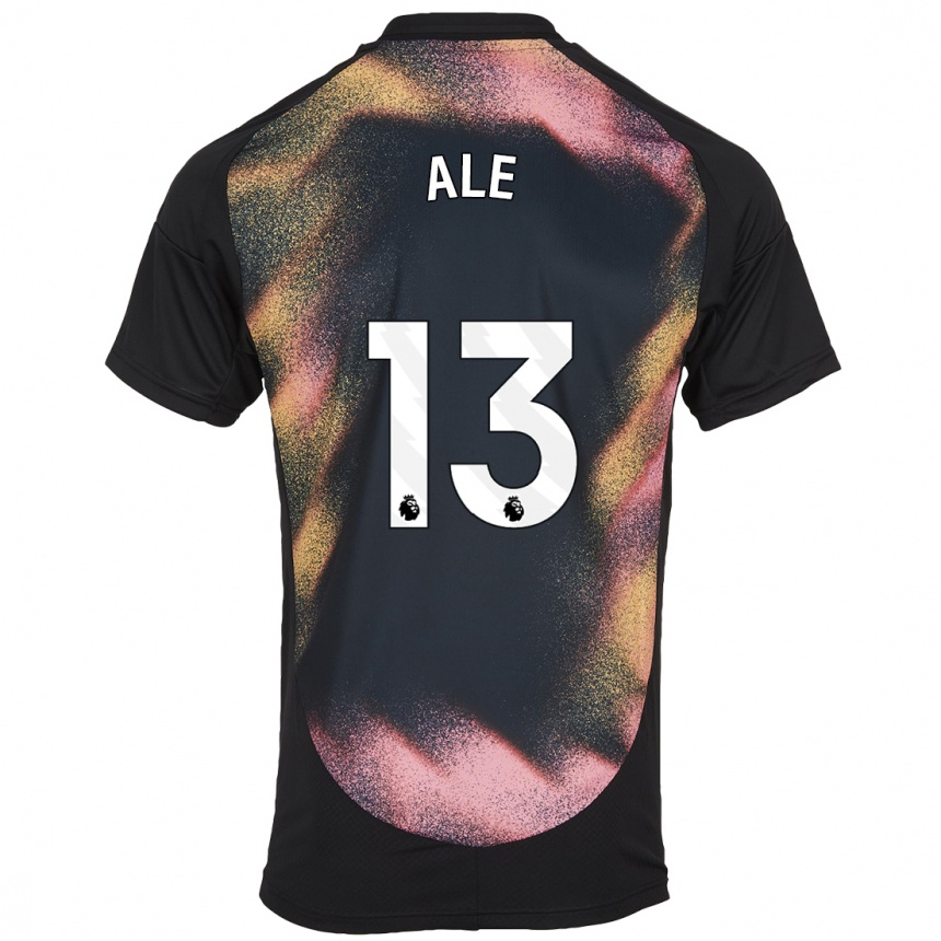 Hombre Fútbol Camiseta Asmita Ale #13 Negro Blanco 2ª Equipación 2024/25 México