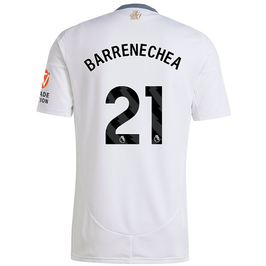 Hombre Fútbol Camiseta Enzo Barrenechea #21 Blanco 2ª Equipación 2024/25 México