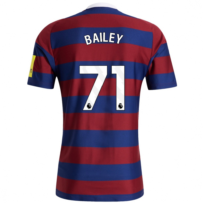 Hombre Fútbol Camiseta Scott Bailey #71 Burdeos Azul Marino 2ª Equipación 2024/25 México