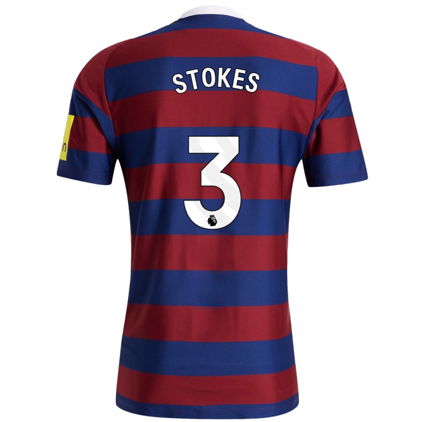 Hombre Fútbol Camiseta Demi Stokes #3 Burdeos Azul Marino 2ª Equipación 2024/25 México