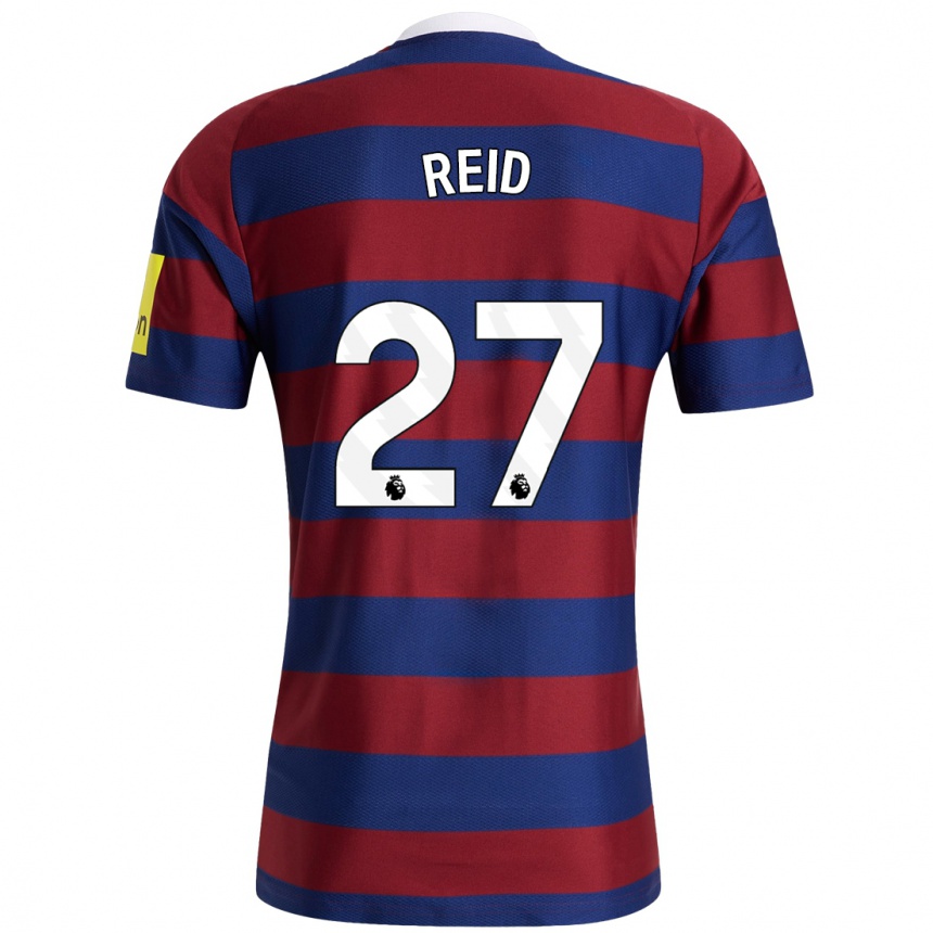 Hombre Fútbol Camiseta Hannah Reid #27 Burdeos Azul Marino 2ª Equipación 2024/25 México