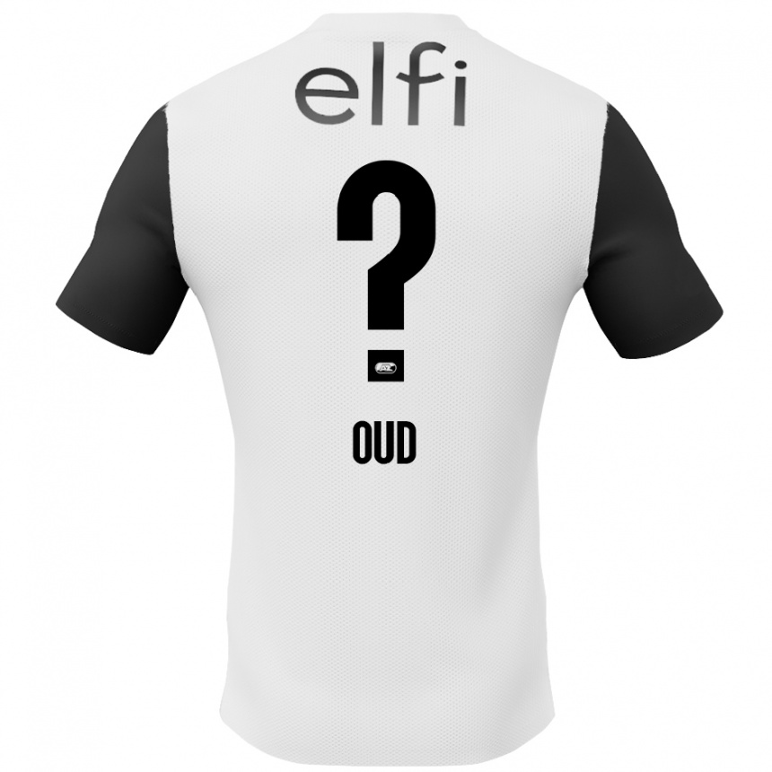 Hombre Fútbol Camiseta Joeri Oud #0 Blanco Negro 2ª Equipación 2024/25 México