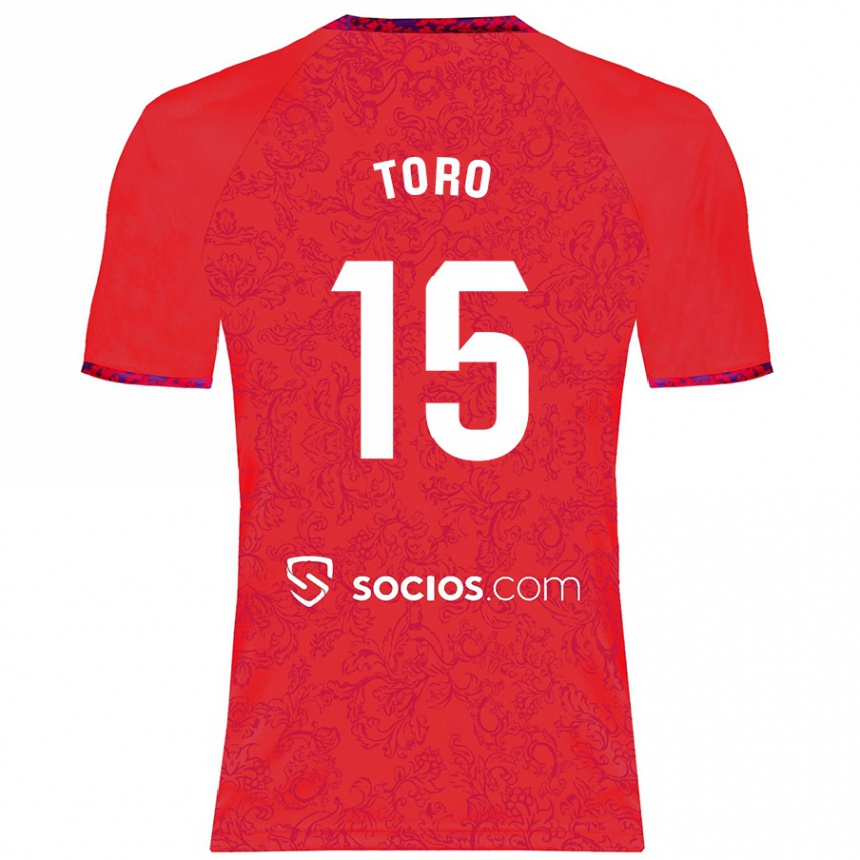 Hombre Fútbol Camiseta Juanan Toro #15 Rojo 2ª Equipación 2024/25 México