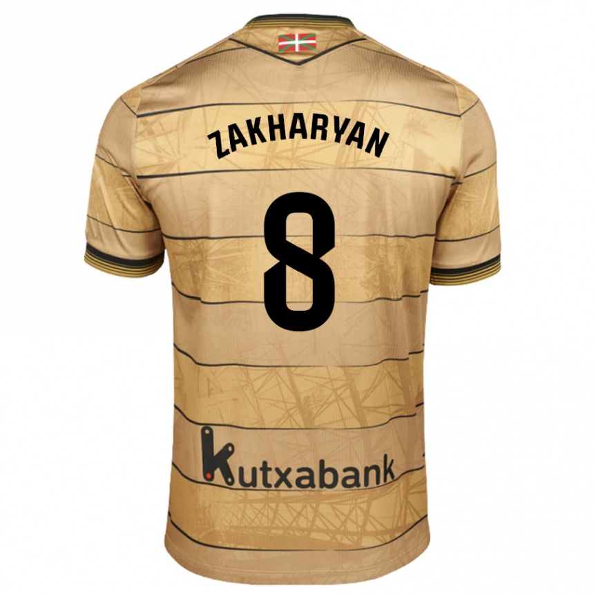 Hombre Fútbol Camiseta Arsen Zakharyan #8 Marrón 2ª Equipación 2024/25 México