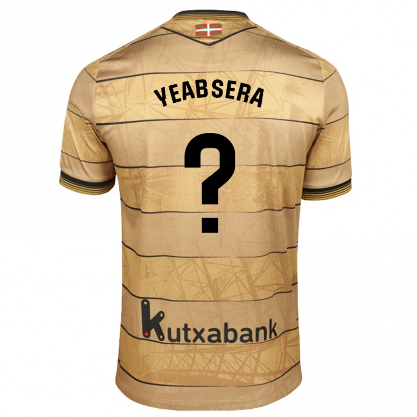 Hombre Fútbol Camiseta Jon Yeabsera #0 Marrón 2ª Equipación 2024/25 México