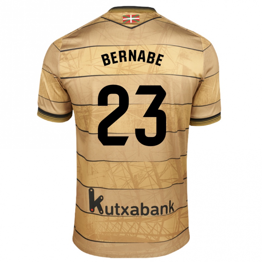 Hombre Fútbol Camiseta Alejandra Bernabé De Santiago #23 Marrón 2ª Equipación 2024/25 México