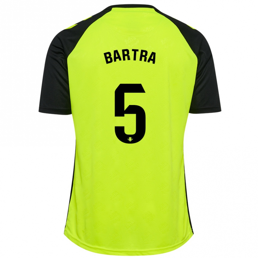 Hombre Fútbol Camiseta Marc Bartra #5 Amarillo Fluorescente Negro 2ª Equipación 2024/25 México