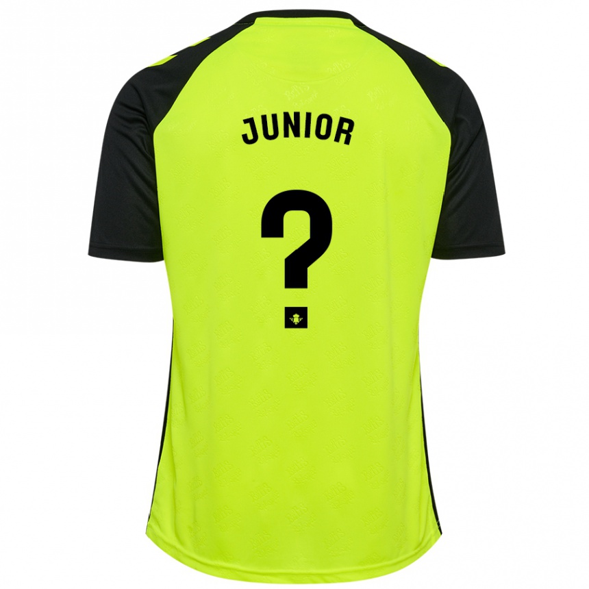 Hombre Fútbol Camiseta Clute Junior #0 Amarillo Fluorescente Negro 2ª Equipación 2024/25 México