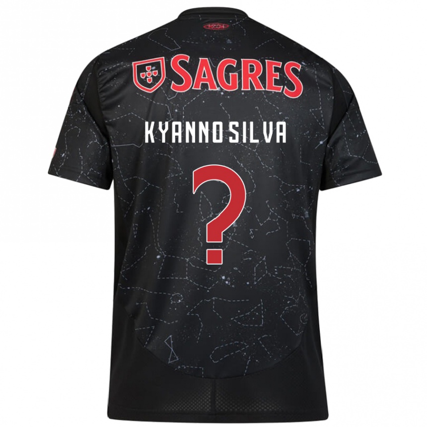 Hombre Fútbol Camiseta Kyanno Silva #0 Negro Rojo 2ª Equipación 2024/25 México