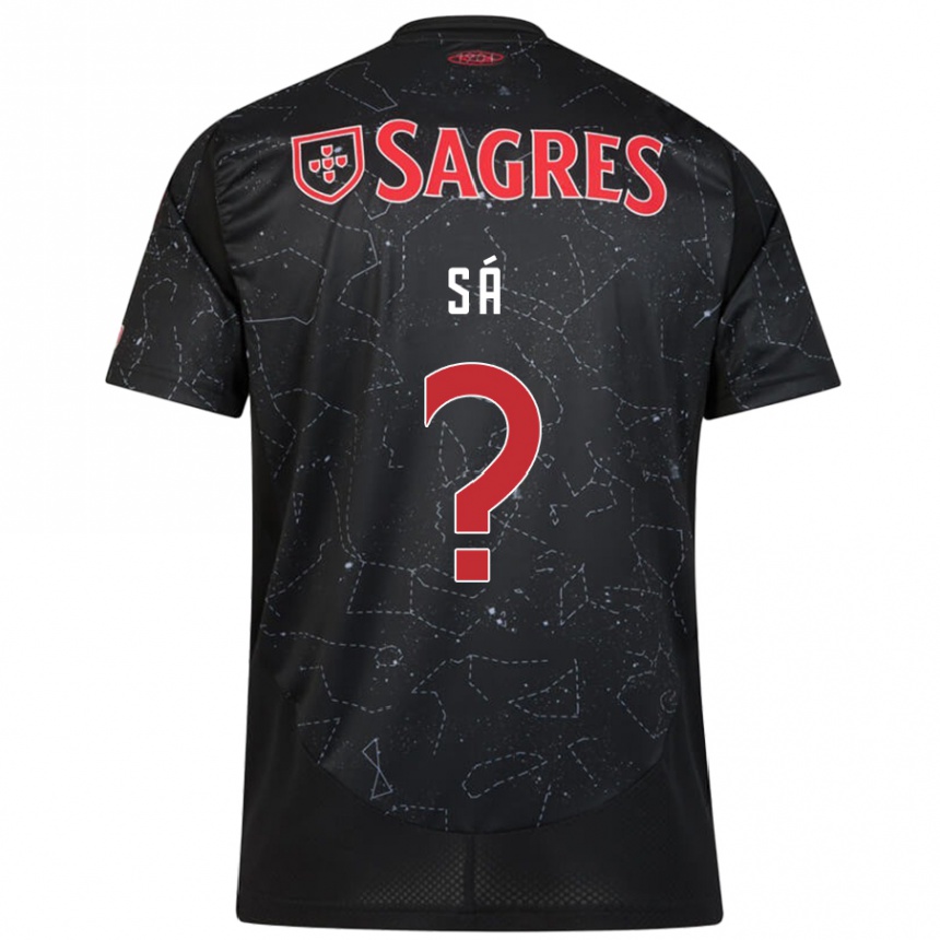 Hombre Fútbol Camiseta Manuel Sá #0 Negro Rojo 2ª Equipación 2024/25 México