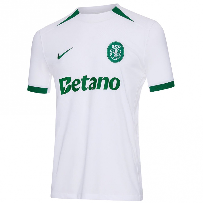 Hombre Fútbol Camiseta Martim Botão #22 Blanco Verde 2ª Equipación 2024/25 México