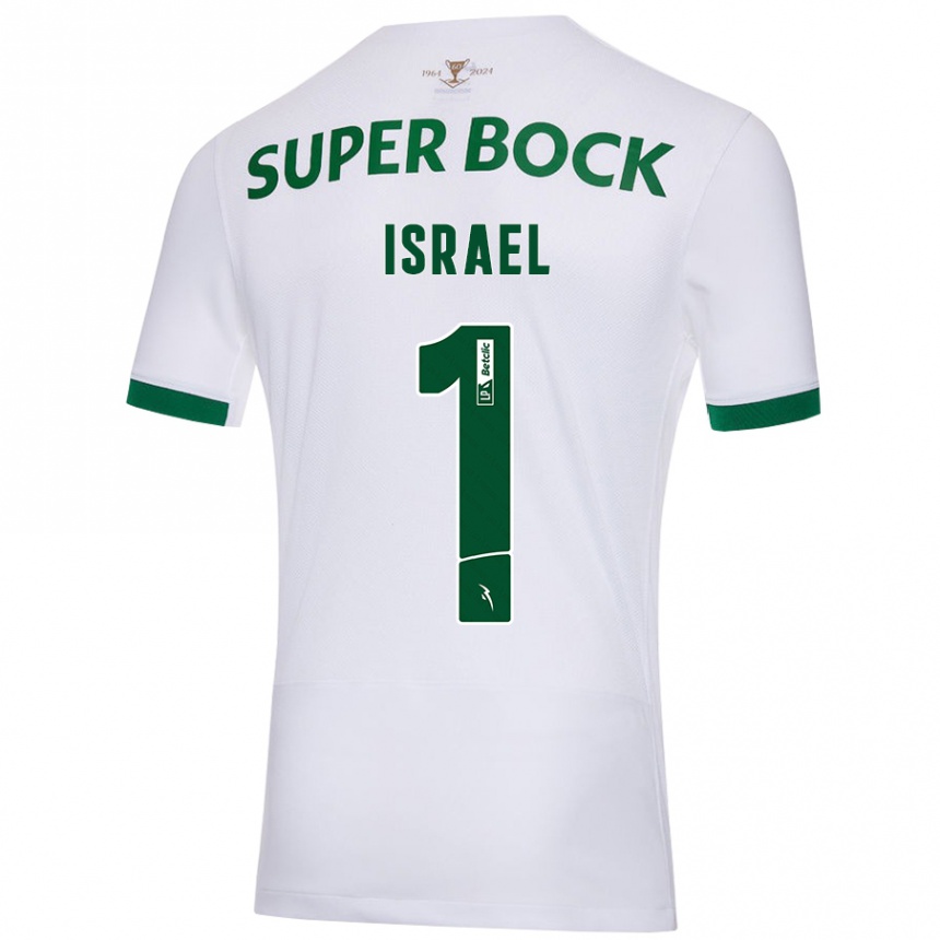 Hombre Fútbol Camiseta Franco Israel #1 Blanco Verde 2ª Equipación 2024/25 México