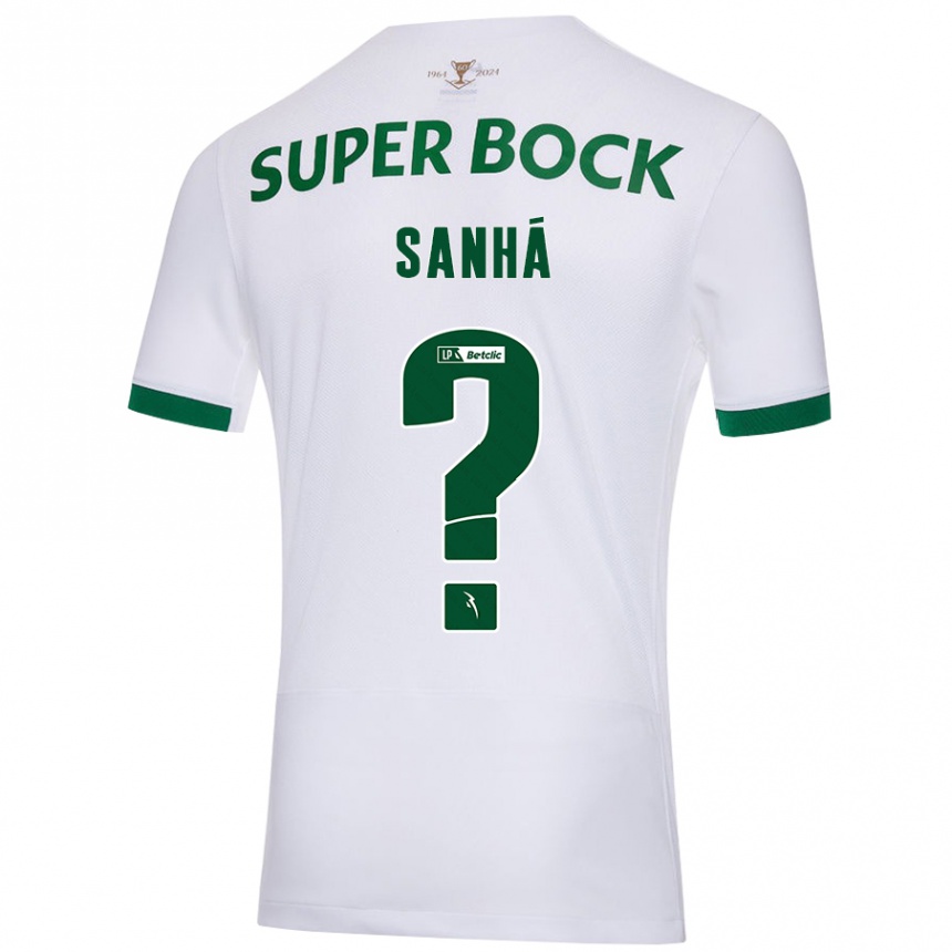 Hombre Fútbol Camiseta Micael Sanhá #0 Blanco Verde 2ª Equipación 2024/25 México