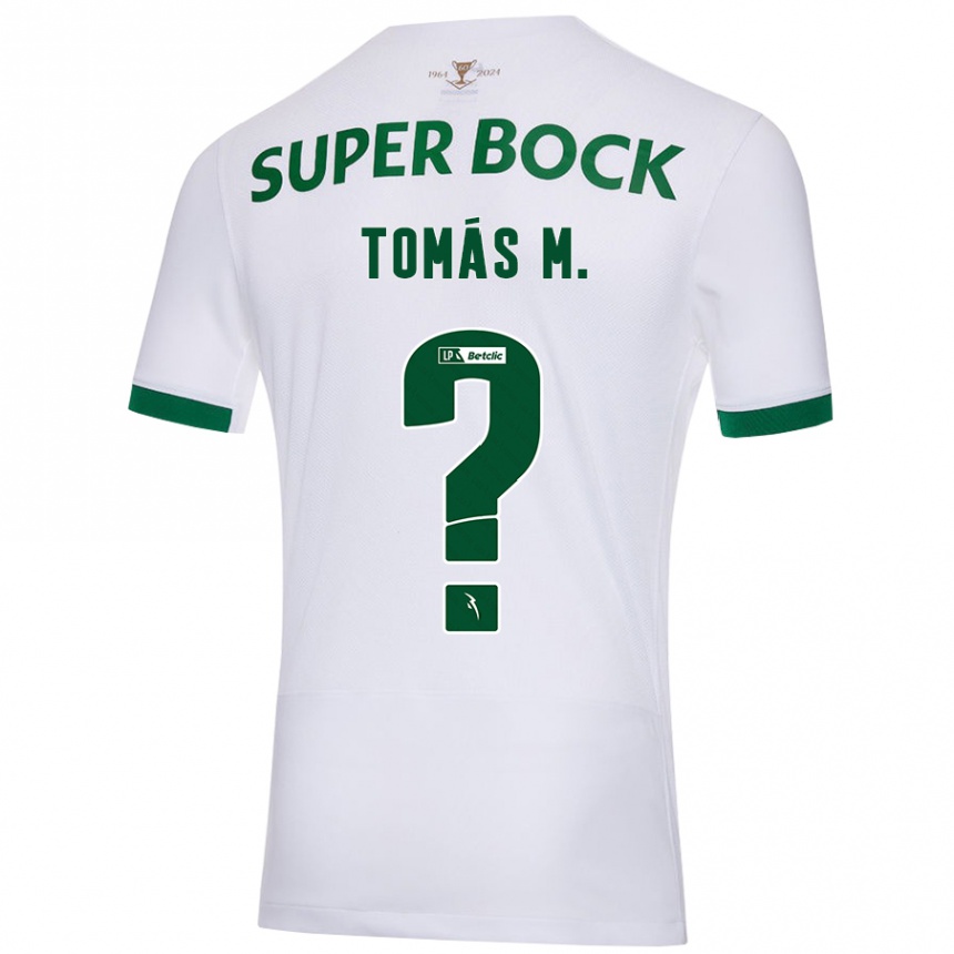 Hombre Fútbol Camiseta Tomás Mendes #0 Blanco Verde 2ª Equipación 2024/25 México