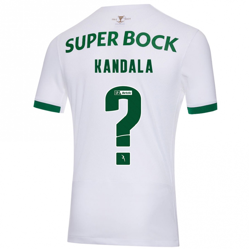 Hombre Fútbol Camiseta Adair Kandala #0 Blanco Verde 2ª Equipación 2024/25 México