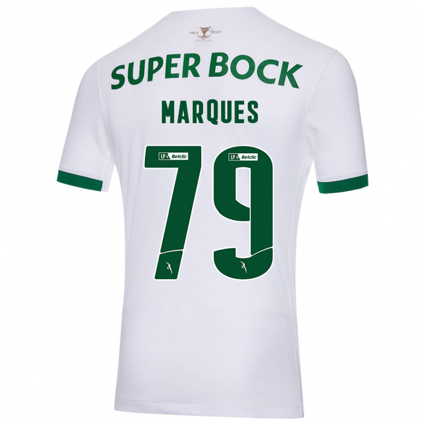 Hombre Fútbol Camiseta Rodrigo Marquês #79 Blanco Verde 2ª Equipación 2024/25 México