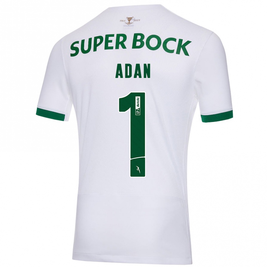 Hombre Fútbol Camiseta Antonio Adán #1 Blanco Verde 2ª Equipación 2024/25 México