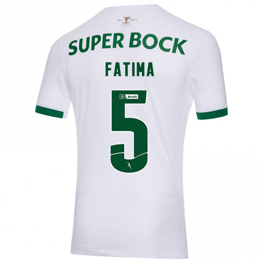 Hombre Fútbol Camiseta Francisca Fatima Aquino Dutra #5 Blanco Verde 2ª Equipación 2024/25 México