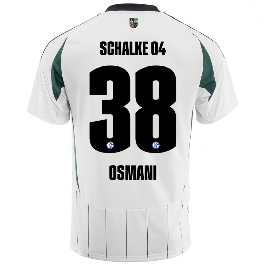 Hombre Fútbol Camiseta Tristan Osmani #38 Blanco Verde 2ª Equipación 2024/25 México