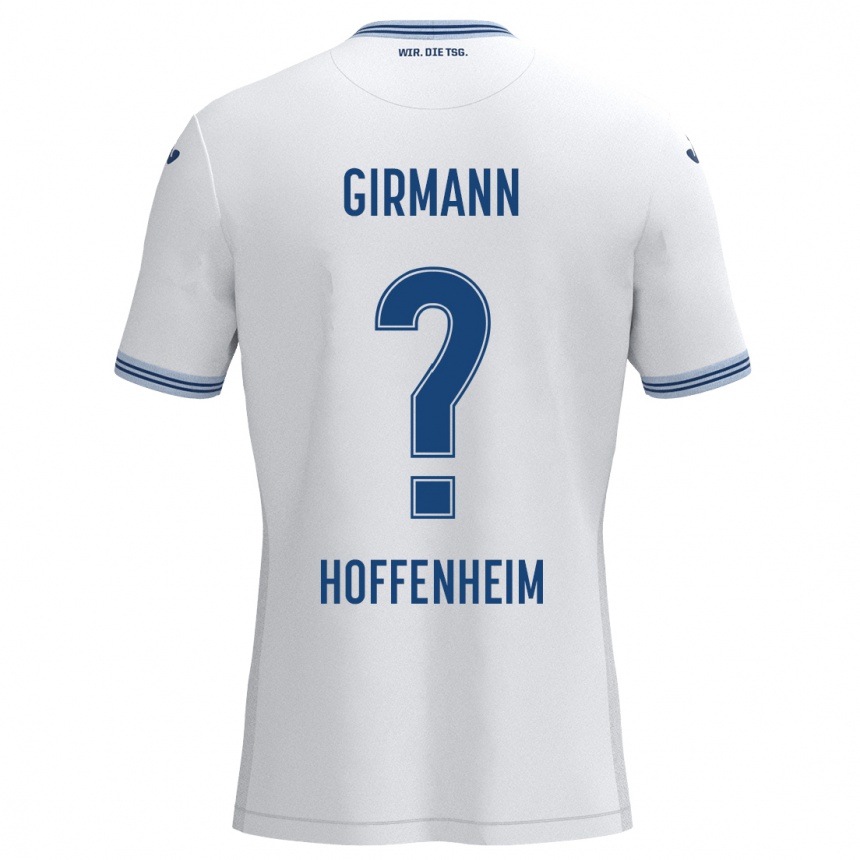 Hombre Fútbol Camiseta David Girmann #0 Blanco Azul 2ª Equipación 2024/25 México