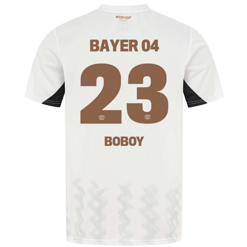 Hombre Fútbol Camiseta Delice Boboy #23 Blanco Negro 2ª Equipación 2024/25 México