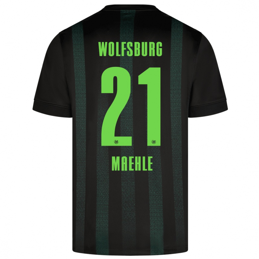 Hombre Fútbol Camiseta Joakim Maehle #21 Verde Oscuro 2ª Equipación 2024/25 México