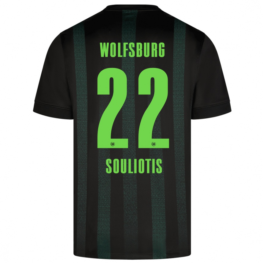 Hombre Fútbol Camiseta Spyridon Souliotis #22 Verde Oscuro 2ª Equipación 2024/25 México