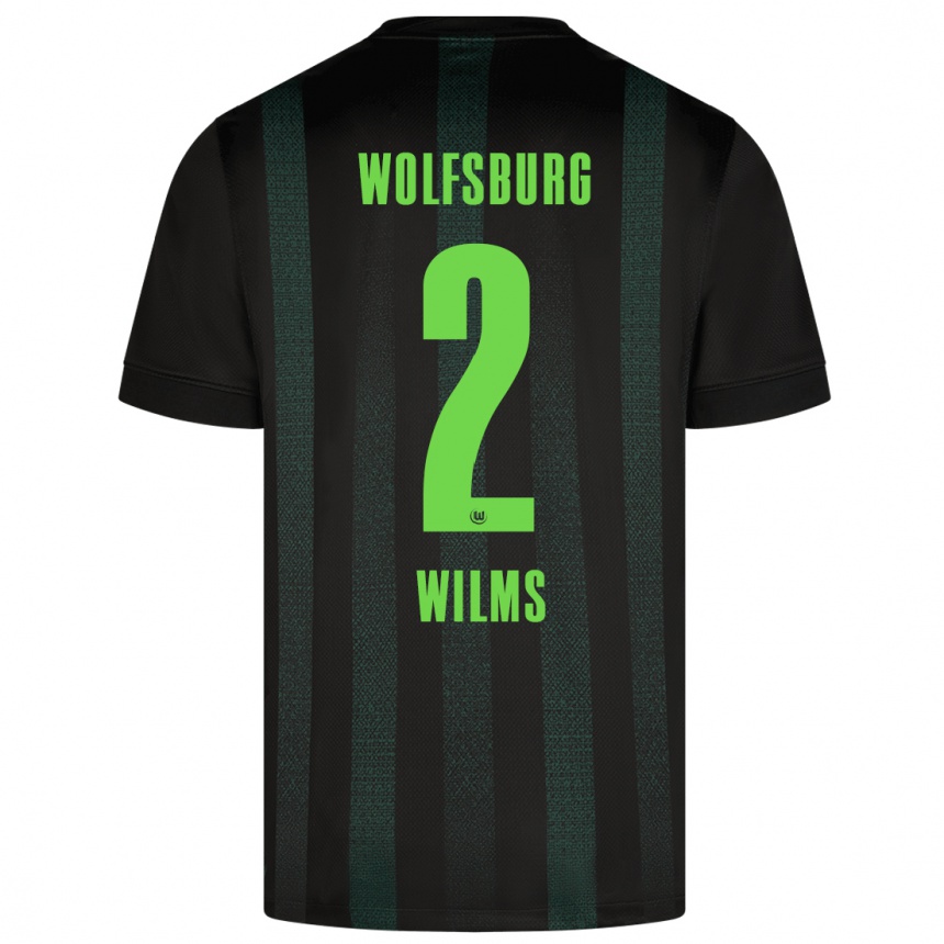 Hombre Fútbol Camiseta Lynn Wilms #2 Verde Oscuro 2ª Equipación 2024/25 México